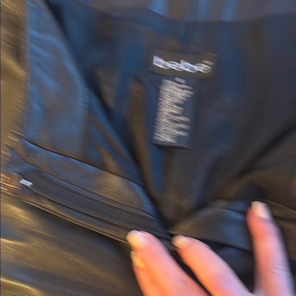 Bebe Black Leather pants